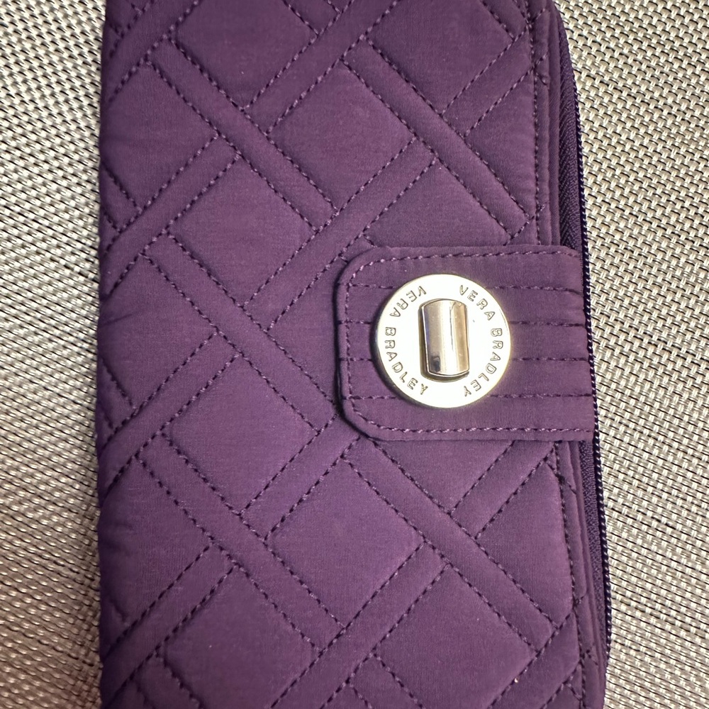 Vera Bradley Purple Turnlock Wallet